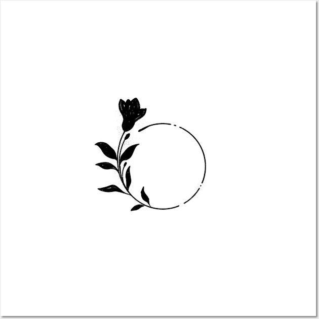 Natural Curves || Minimal Flower Wall Art by WorkTheAngle